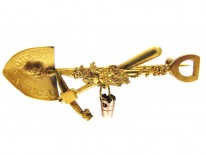 Miner's Gold Brooch