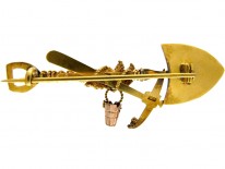 Miner's Gold Brooch