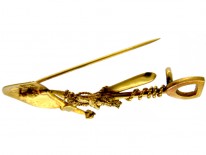 Miner's Gold Brooch