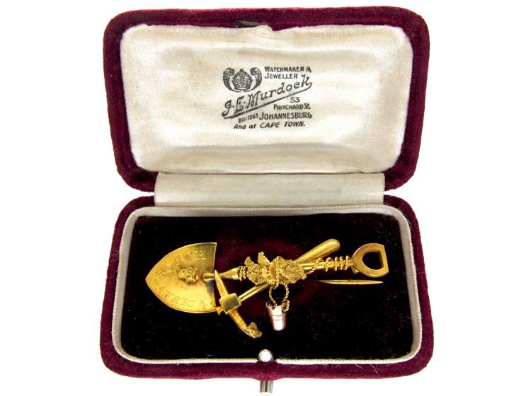 Miner's Gold Brooch