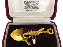 Miner's Gold Brooch
