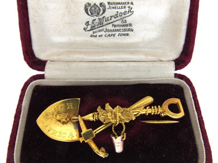 Miner's Gold Brooch