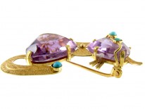 18ct Gold Cat Brooch