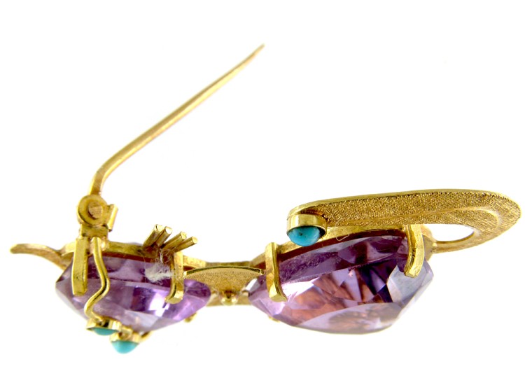 18ct Gold Cat Brooch