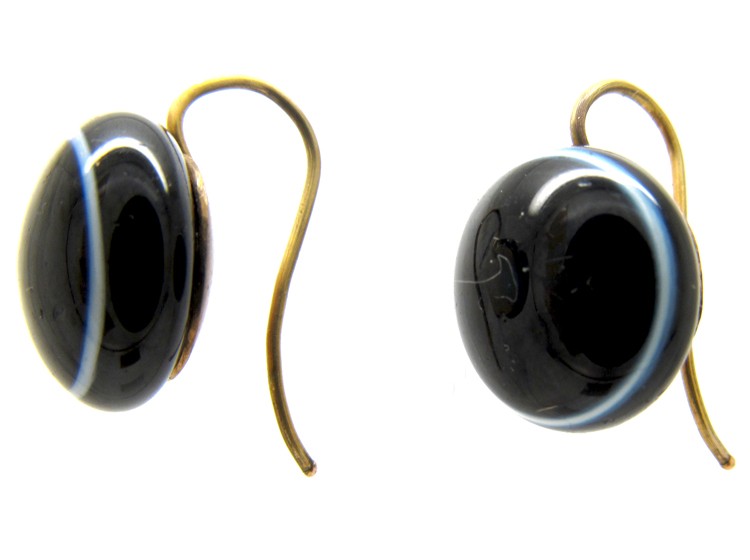 Banded Sardonyx Earrings