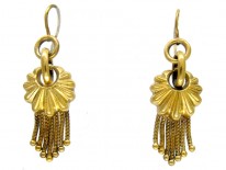Victorian 18ct Gold Fringe Earrings