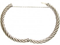 Silver Coily Bangle