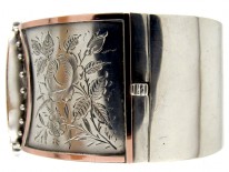 Silver & Gold Overlay Victorian Bangle
