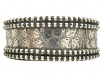Victorian Silver Nail Head Bangle