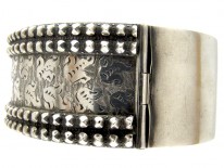 Victorian Silver Nail Head Bangle