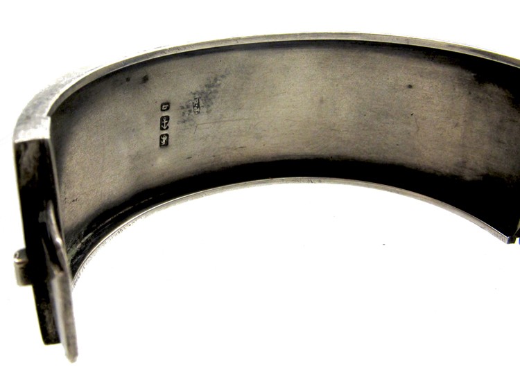 Victorian Silver Nail Head Bangle