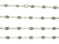 Silver French Long Guard Chain