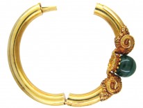 Gold Rams' Heads Bangle by Otto Klein
