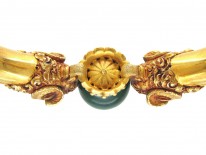 Gold Rams' Heads Bangle by Otto Klein