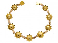 Victorian Natural Pearl Gold Bracelet