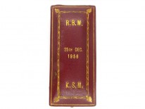Natural Pearl Diamond & Ruby Tie Pin in Original Case