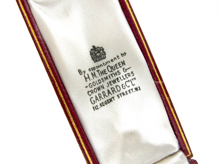 Natural Pearl Diamond & Ruby Tie Pin in Original Case