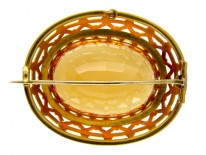 Victorian 18ct Gold & Citrine Brooch