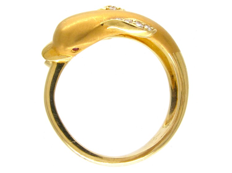 Carrera Y Carrera Dolphin 18ct Gold Ring