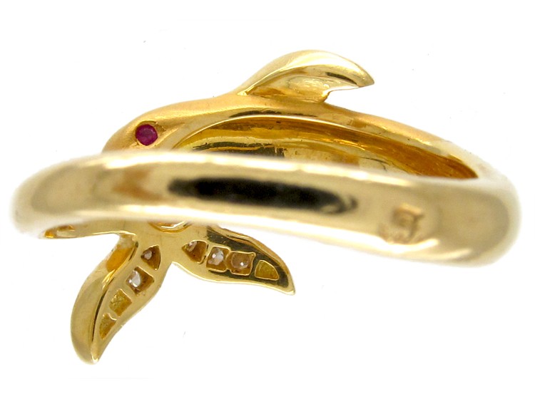 Carrera Y Carrera Dolphin 18ct Gold Ring