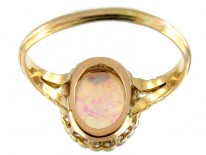 Edwardian Opal & Diamond Cluster Ring