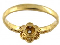 Diamond 18ct & Platinum Cluster Edwardian Ring