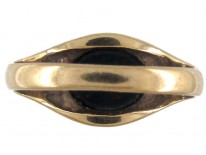 Oval Bloodstone Signet Ring