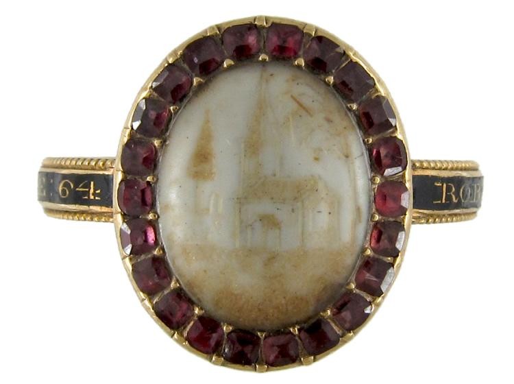 Georgian Hairwork Miniature Ring