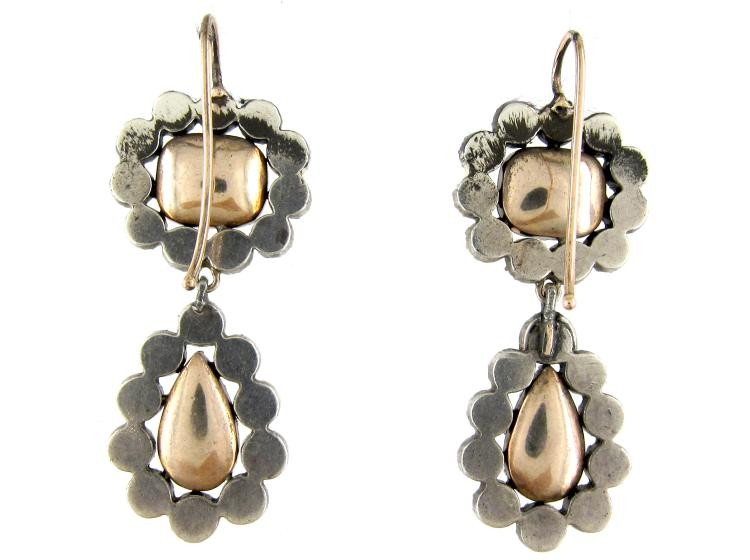 Georgian Foiled Paste Earrings