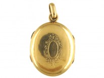 'Forget Me Not' 15ct Gold & Enamel Locket