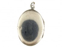 Edwardian Silver & Enamel Flowers Locket