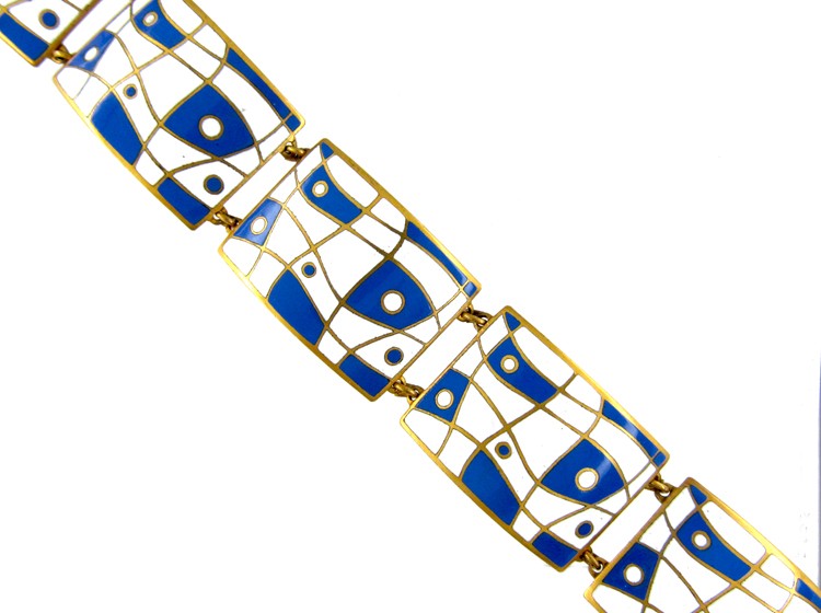 Retro Enamel Metal Bracelet