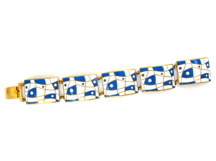 Retro Enamel Metal Bracelet