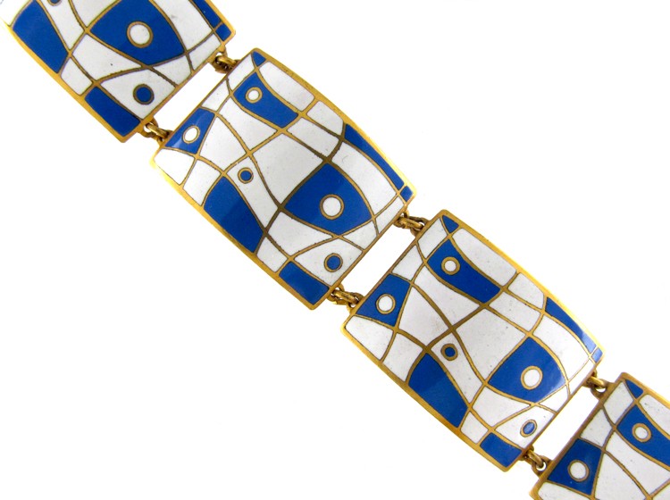 Retro Enamel Metal Bracelet