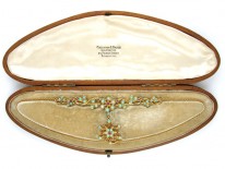 Opal & Ruby 15ct Gold Necklace in Original Case