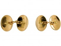 18ct Gold Diamond Set Victorian Cufflinks