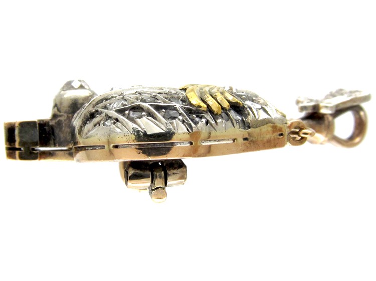 Russian Diamond Romanov Crown Brooch