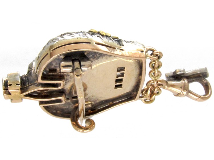 Russian Diamond Romanov Crown Brooch