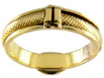 Georgian 18ct Gold Clasped Fede Hands Opening Ring