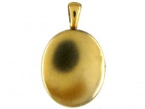 Gold Horseshoe & Buckle Ruby, Diamond & Pearl Victorian Locket