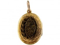 Gold Buckle Motif Victorian Locket