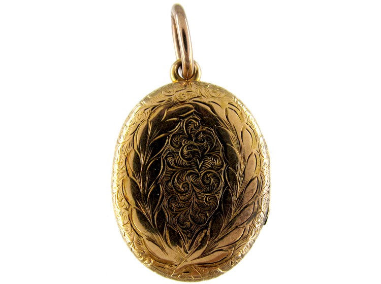 Gold Buckle Motif Victorian Locket