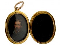 Gold Buckle Motif Victorian Locket