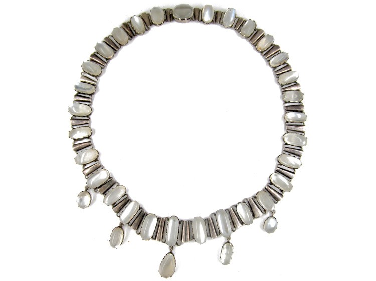 Silver & Moonstone Collar