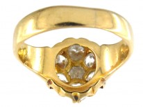 Victorian 18ct Gold Diamond Cluster Ring