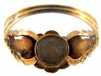 Ruby & Natural Pearl Cluster Regency Ring