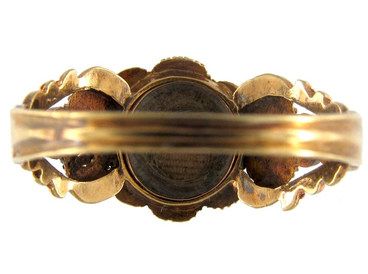 Ruby & Natural Pearl Cluster Regency Ring