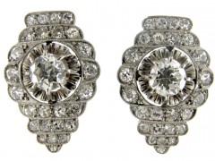 Diamond Art Deco Earrings