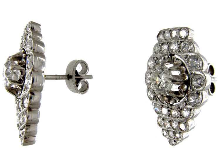 Diamond Art Deco Earrings
