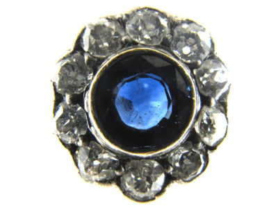 Diamond & Sapphire Edwardian Cluster Ring